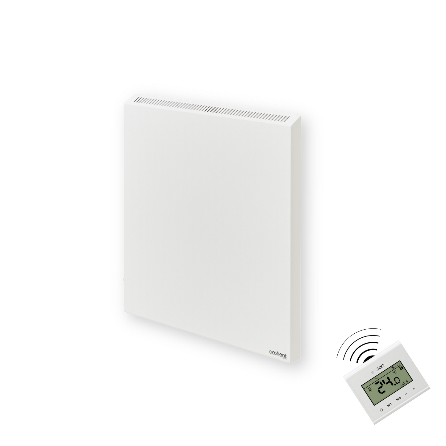 ecoheat Hybrid-T 600 Infrarot- und Konvektionsheizung mit 600 W, wandmontierbar, ideal für Räume bis 10 m².