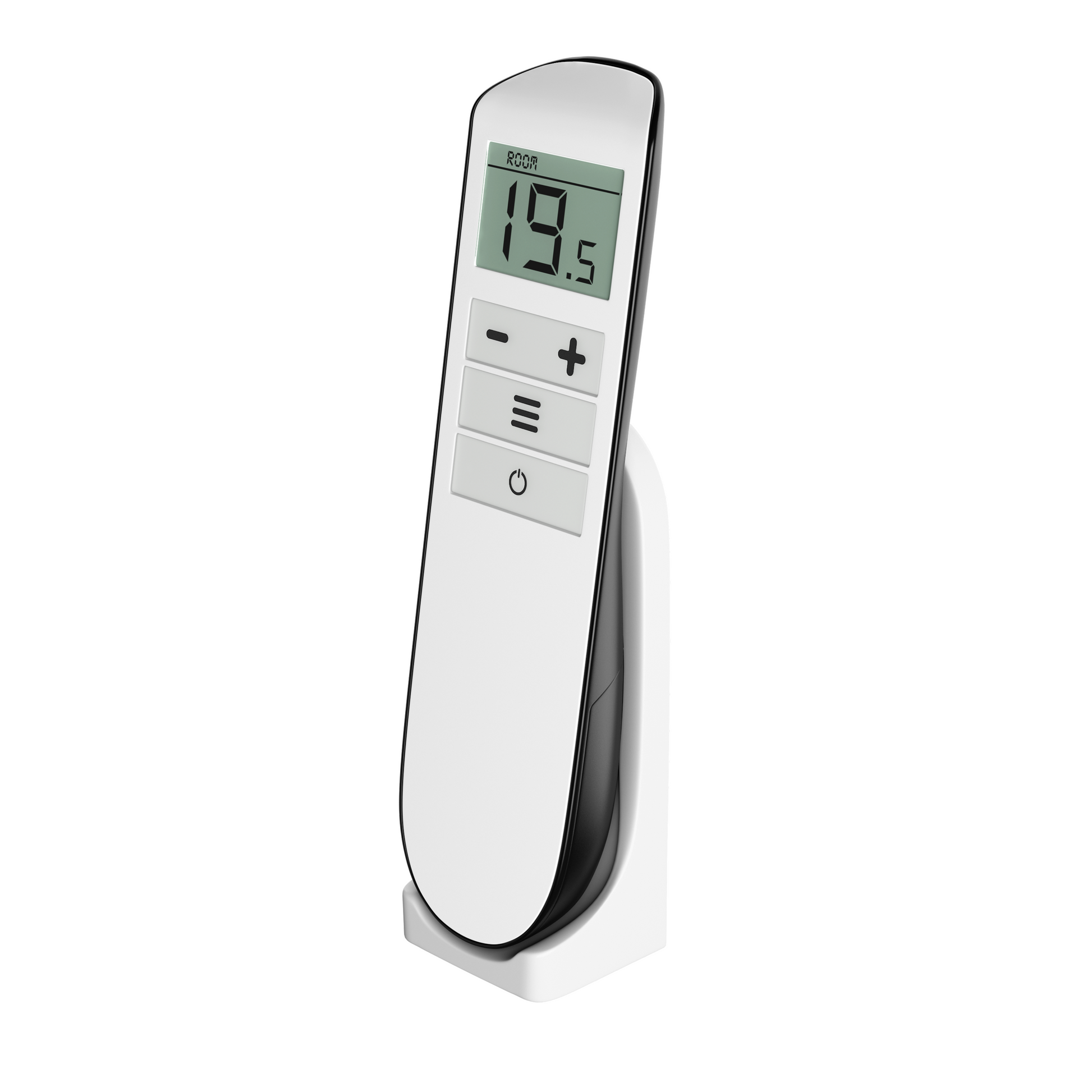 ecoheat Remote-T Fernbedienung für Infrarotheizungen, kompatibel mit Classic-T und Hybrid-T, Wandhalterung inklusive.