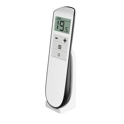 ecoheat Remote-T Fernbedienung für Infrarotheizungen, kompatibel mit Classic-T und Hybrid-T, Wandhalterung inklusive.