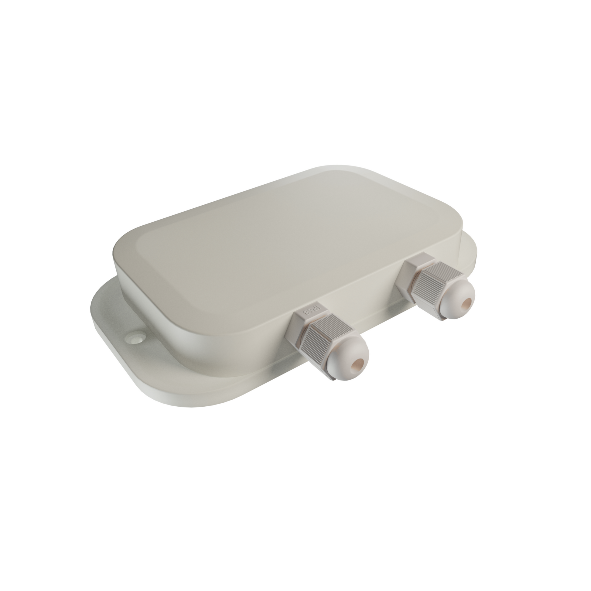 ecoheat TCR Empfänger in flacher Bauweise mit IP20 Schutzklasse, kompatibel mit 433 MHz und 2.4 GHz.