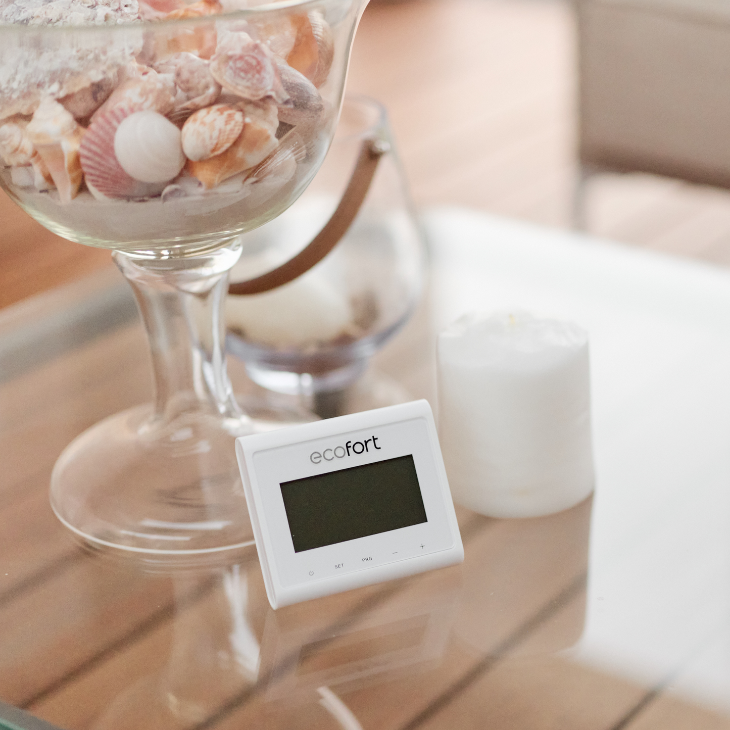 ecoheat Thermo-T Steuerung für Infrarotheizungen, voll programmierbar und funkfähig, kompatibel mit Classic-T und Hybrid-T.