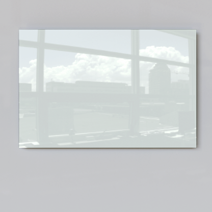 ecoheat Vetro Infrarot-Glasheizung mit glatter Oberfläche, rahmenlos, 600 Watt, Masse 60 x 90 cm.