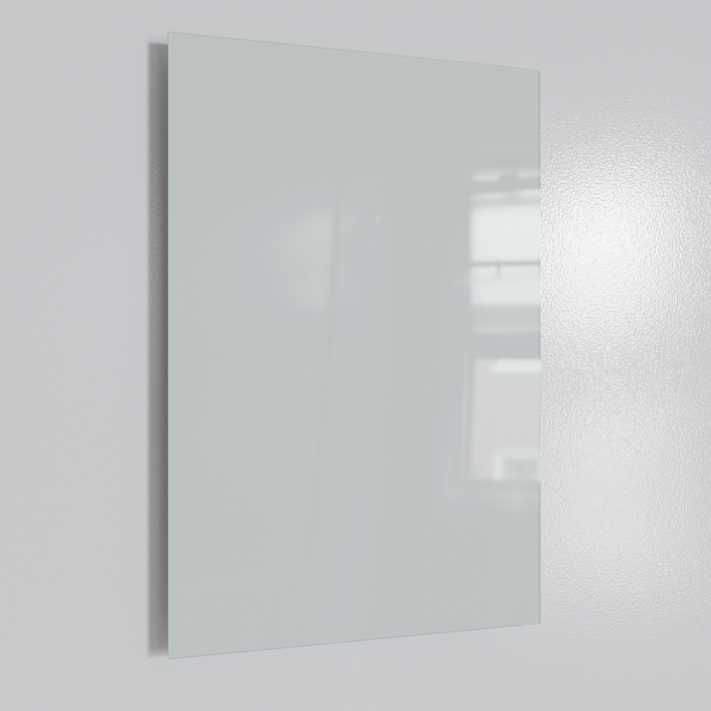 ecoheat Vetro Infrarot-Glasheizung mit glatter Glasoberfläche, rahmenlos, 600 Watt, Wandmontage.