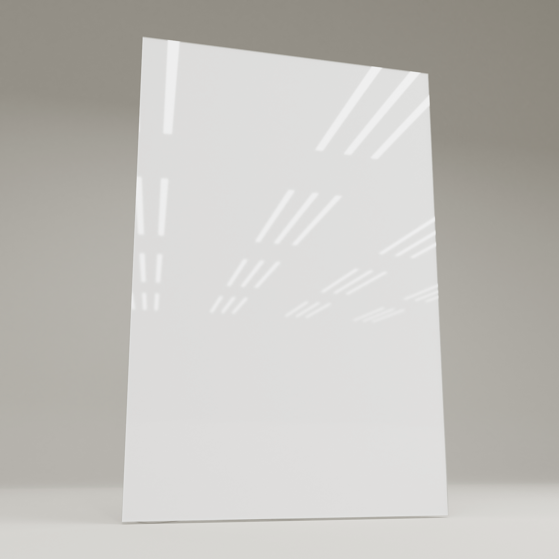 ecoheat Vetro Infrarot-Glasheizung 60 x 90 cm, rahmenlos mit glatter Glasoberfläche und 600 Watt Heizleistung.