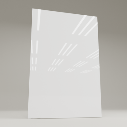 ecoheat Vetro Infrarot-Glasheizung 60 x 90 cm, rahmenlos mit glatter Glasoberfläche und 600 Watt Heizleistung.