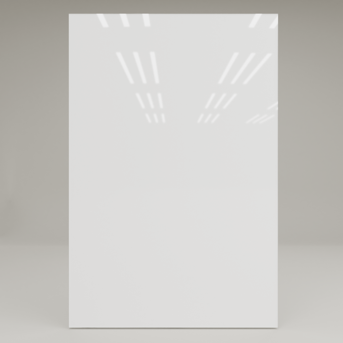 ecoheat Vetro Infrarot-Glasheizung 60 x 90 cm, rahmenlos, glatte Oberfläche, Heizleistung 600 Watt.