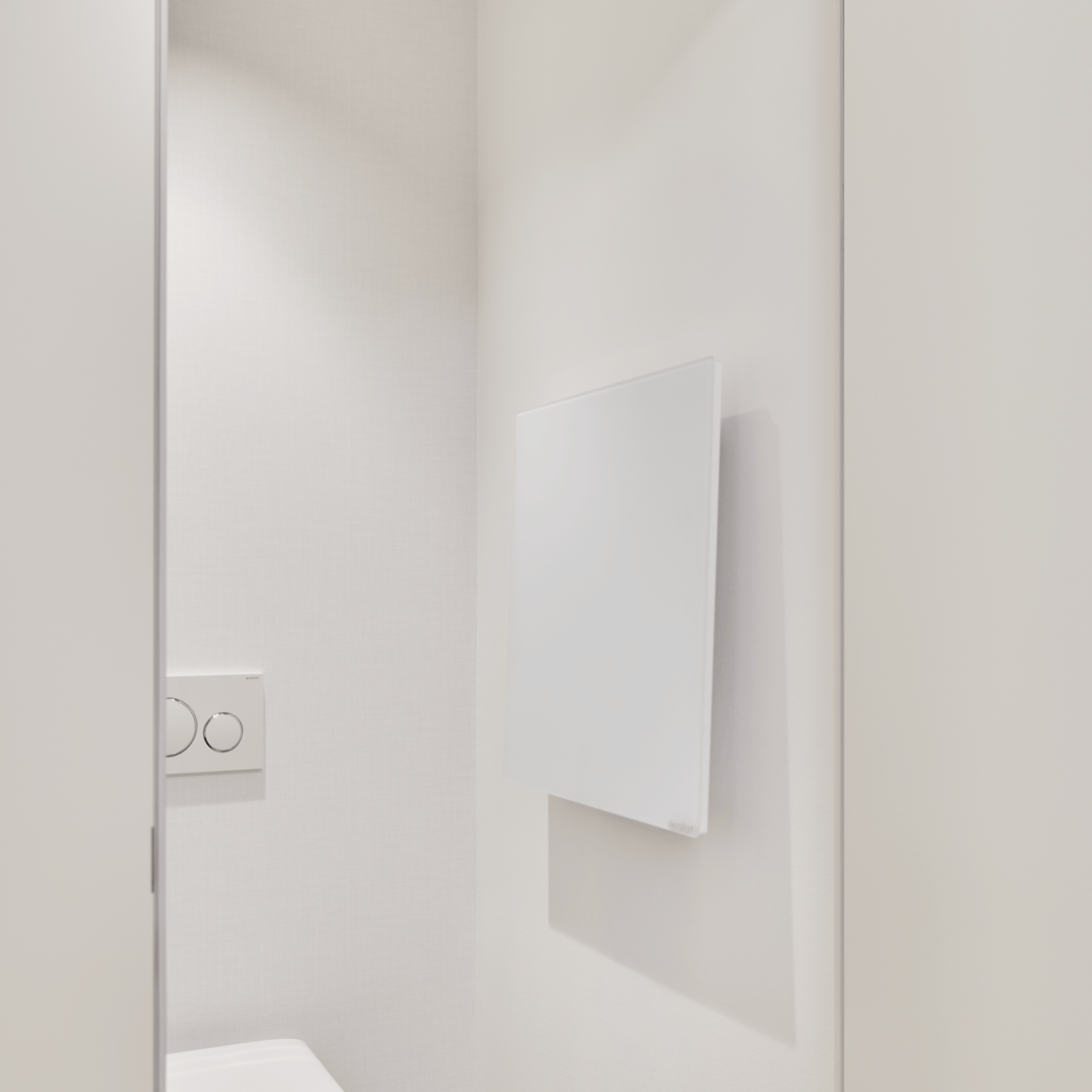 Wärme trifft Design: ecoheat Vitrea 370 bietet effiziente Infrarottechnik in edlem Glas. Ideal für Wand oder Decke, kompakt und hochwertig verarbeitet.