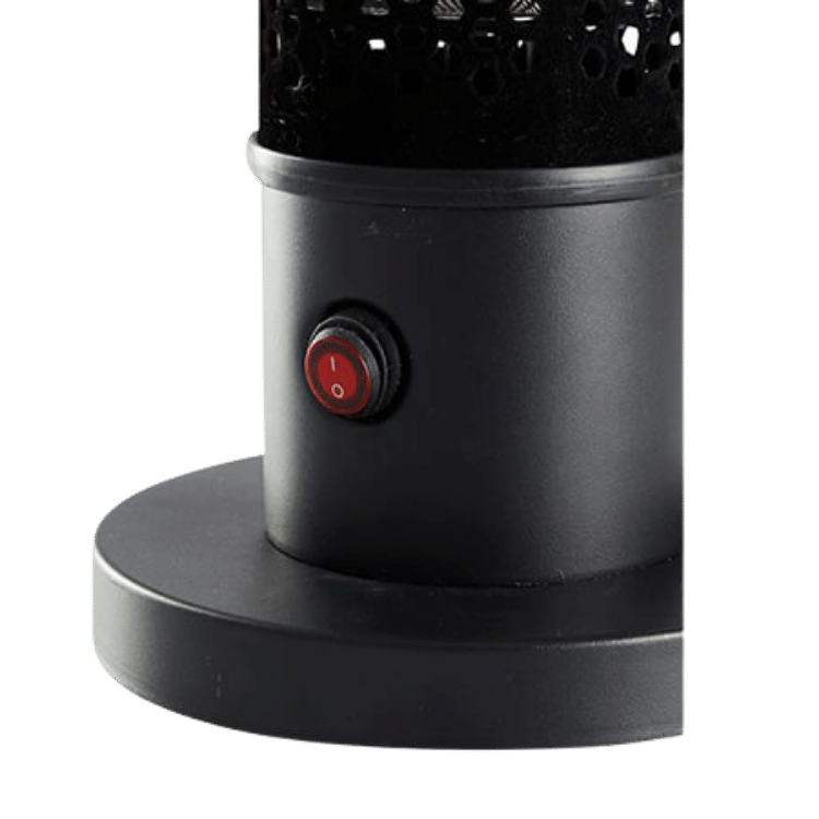 360° Infrarotkomfort: ecoQ Sole 1000W verteilt die Wärme gleichmässig in alle Richtungen – effizient, platzsparend & elegant.