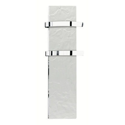 Climastar Slim 500 Handtuchtrockner in Stein-Design, 25 x 100 cm, effiziente Heizleistung von 500 Watt.