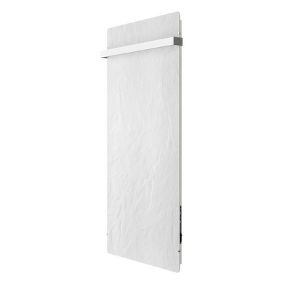 Climastar Slim BIG 800 Toalleros in Stein-Design, ideal für Badezimmer, kabellose Heizfunktion, 50 min Akkulaufzeit.