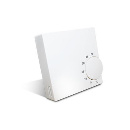 Salus RT10 Thermostat zur einfachen Temperaturregelung, manuelle Steuerung, IP30 Schutzklasse.
