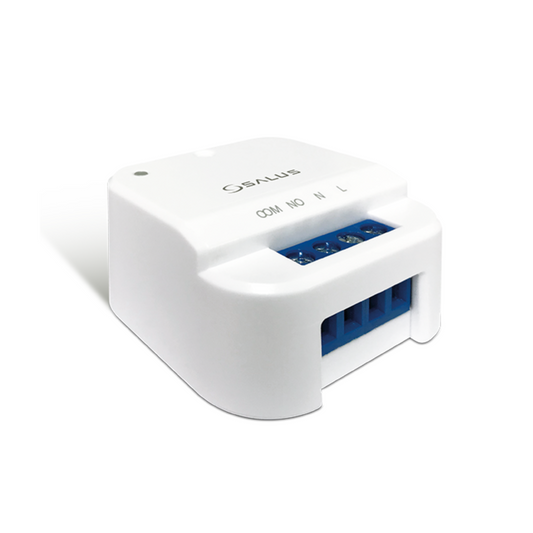 Salus SR868 Unterputzschalter für elektrische Heizungen mit 16 A Schaltleistung.