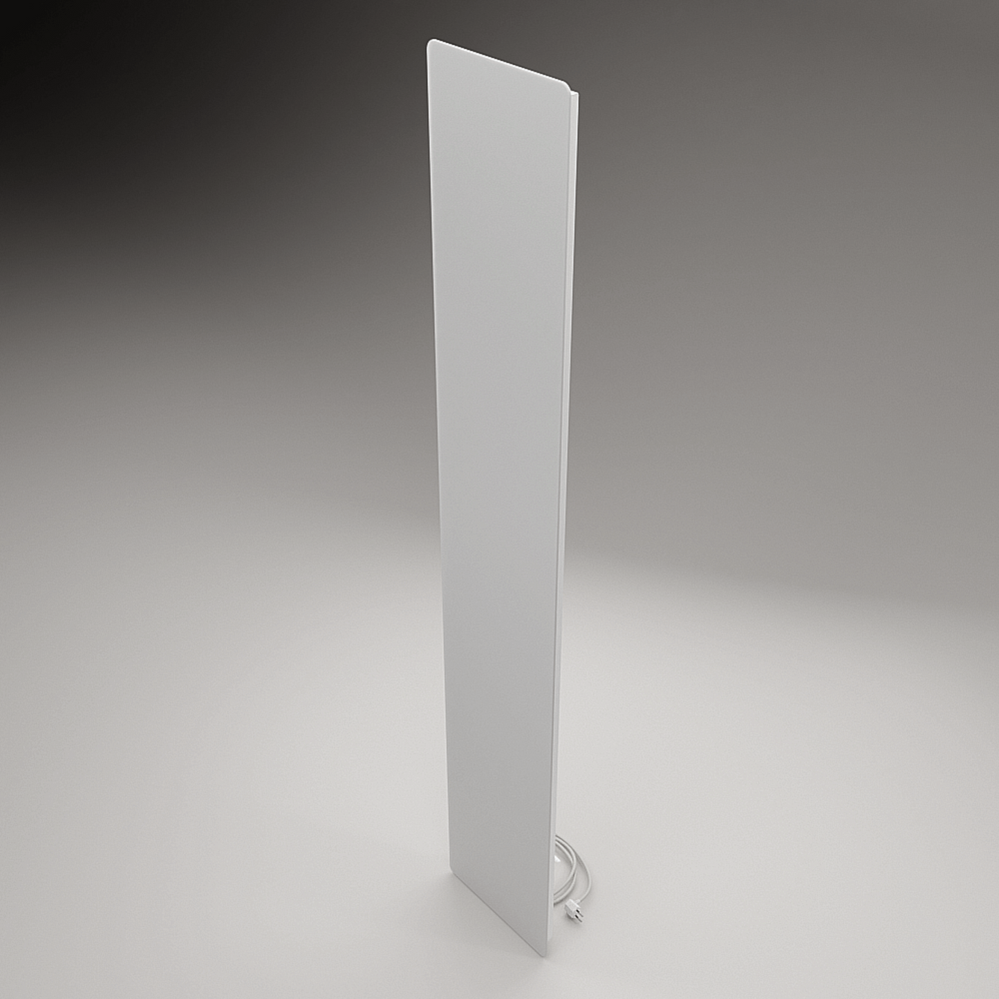 ZenSwiss Deluxe Infrarotpanel 400W in Weiss, an der Decke montiert, modernes Design für effiziente Heizleistung.