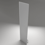 ZenSwiss Deluxe 570W Infrarotpanel in elegantem Design, Abmessungen 40 x 170 cm, montiert an der Decke.