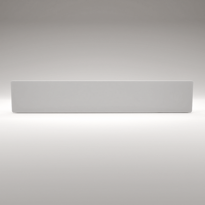 ZenSwiss Niedrigenergie-Infrarotheizung 400W, elegantes Design in Matt Weiss, Wandmontage.