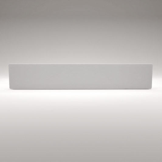 ZenSwiss Niedrigenergie-Infrarotheizung 400W, elegantes Design in Matt Weiss, Wandmontage.