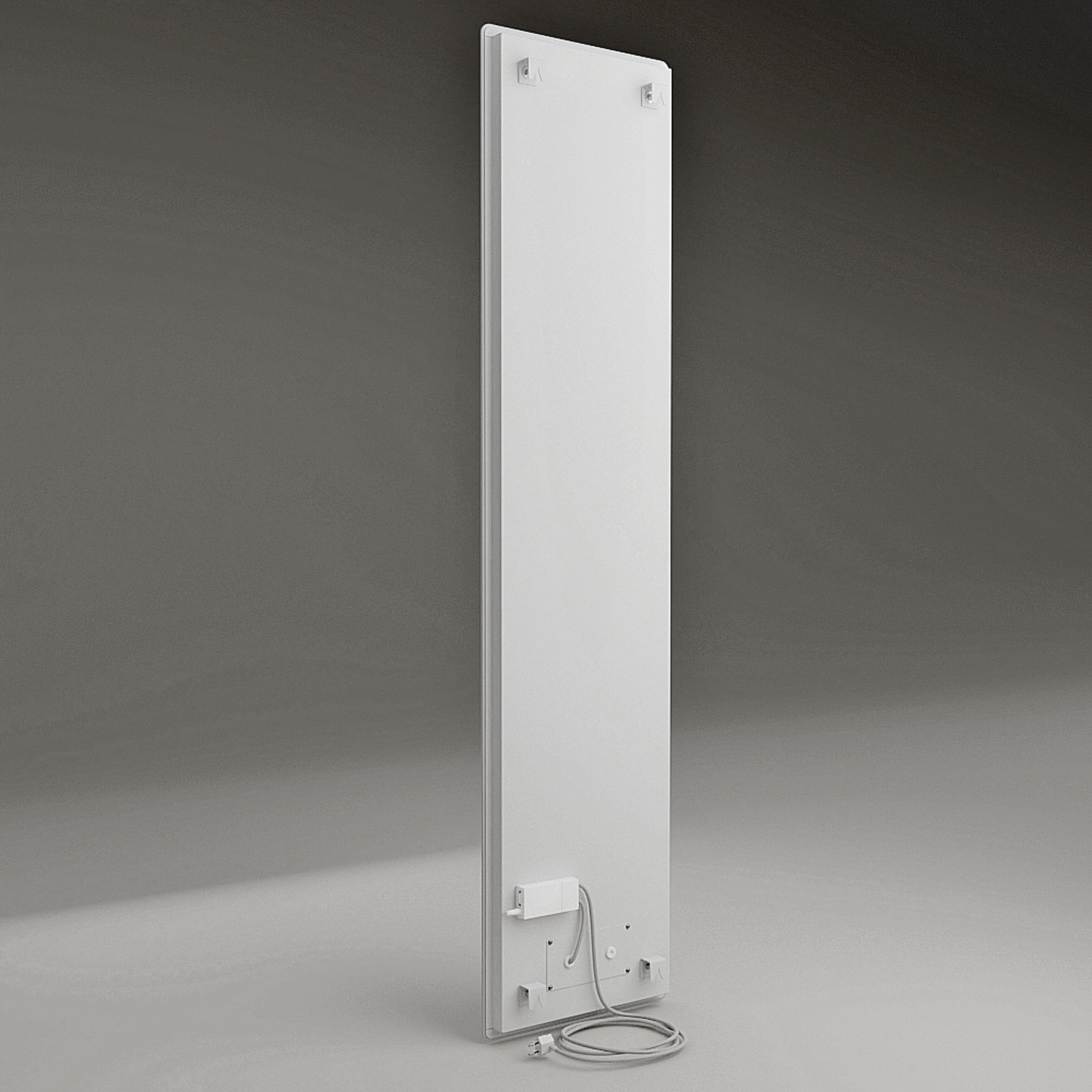 ZenSwiss Deluxe 280W Infrarotpanel in matt weiss, ideal für Deckenmontage, energieeffizient und elegant.