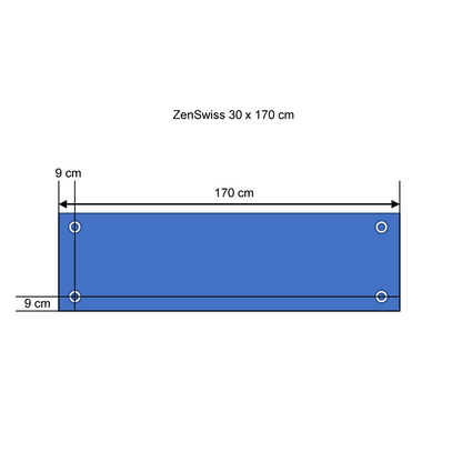 ZenSwiss Deluxe Infrarotpanel 400W in elegantem matt weiss, geeignet für Wand- und Deckenmontage.