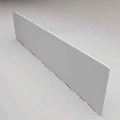 Elegantes Infrarot-Heizpanel ZenSwiss Deluxe 570W in mattem Weiss, geeignet für Wand- und Deckenmontage.