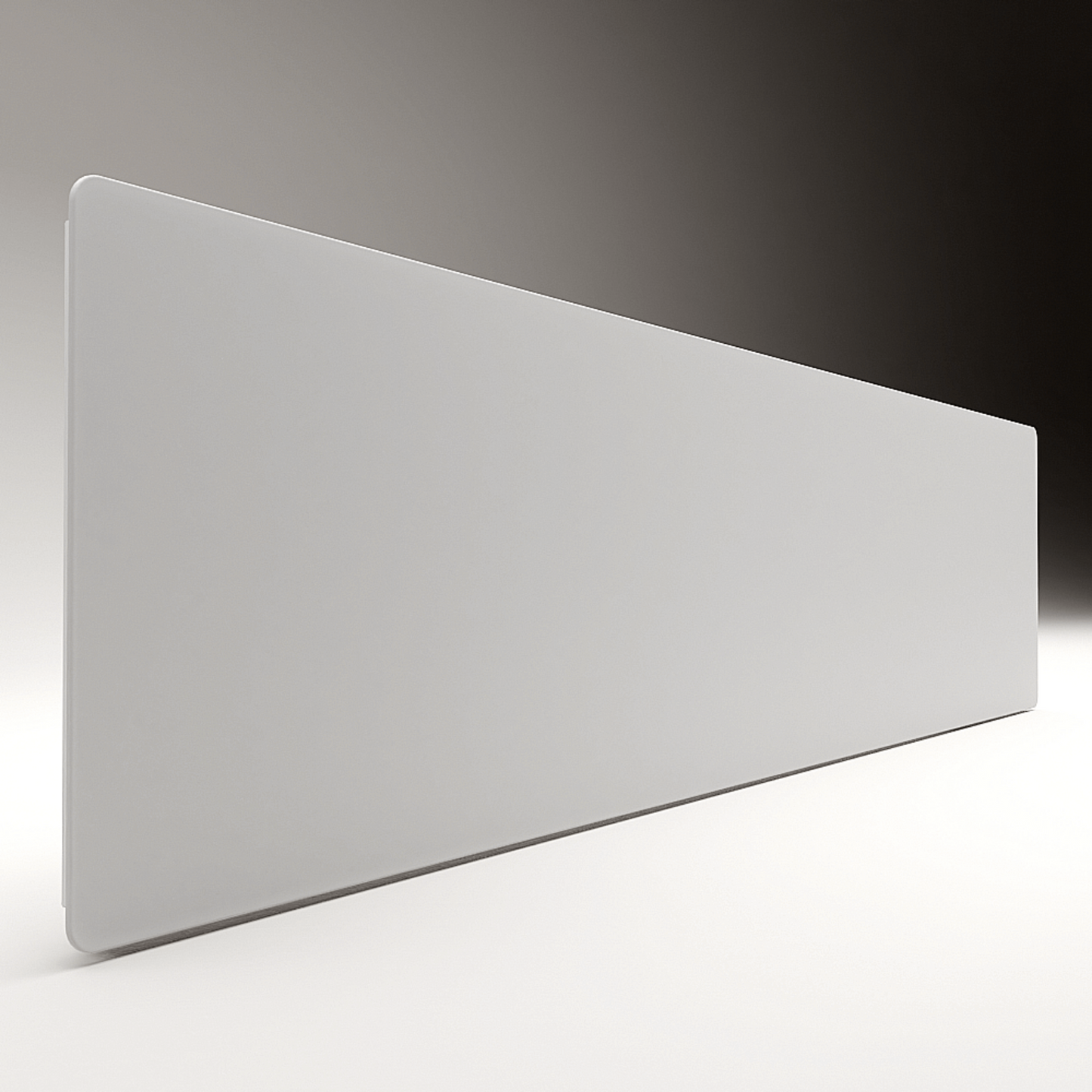 ZenSwiss Deluxe Infrarotpanel 570W, matt weiss, elegante Deckenheizung mit Glasoberfläche.