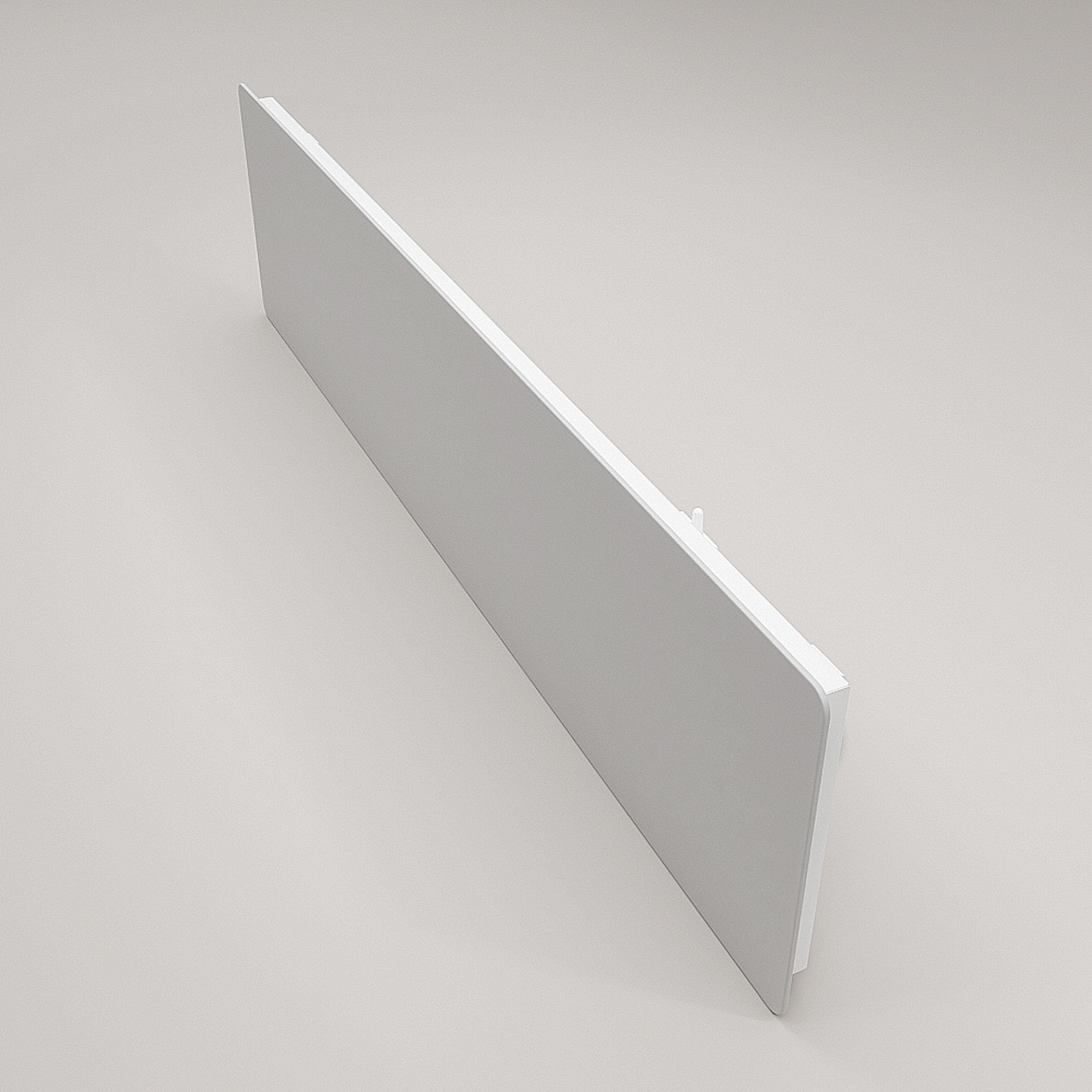 ZenSwiss Deluxe 280W in Matt Weiss: Schlanke Infrarotheizung mit sanfter Strahlungswärme. Ideal für kleine Räume – stilvoll, effizient und platzsparend.