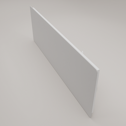 ZenSwiss Deluxe Infrarotpanel 390W in Matt Weiss, flexibel an Wand oder Decke montierbar, elegantes Design.