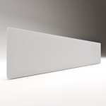ZenSwiss Deluxe Infrarotpanel in Matt Weiss, 30x170 cm, an der Decke montiert für effiziente Heizleistung.