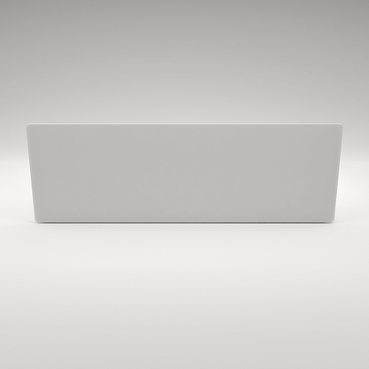 ZenSwiss Deluxe Infrarotpanel 40x120 cm in Matt Weiss, elegantes Design zur Wandmontage.