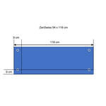 ZenSwiss Deluxe Infrarotpanel 550W in elegantem, mattem Weiss, 54x118 cm, für Wand- oder Deckenmontage.