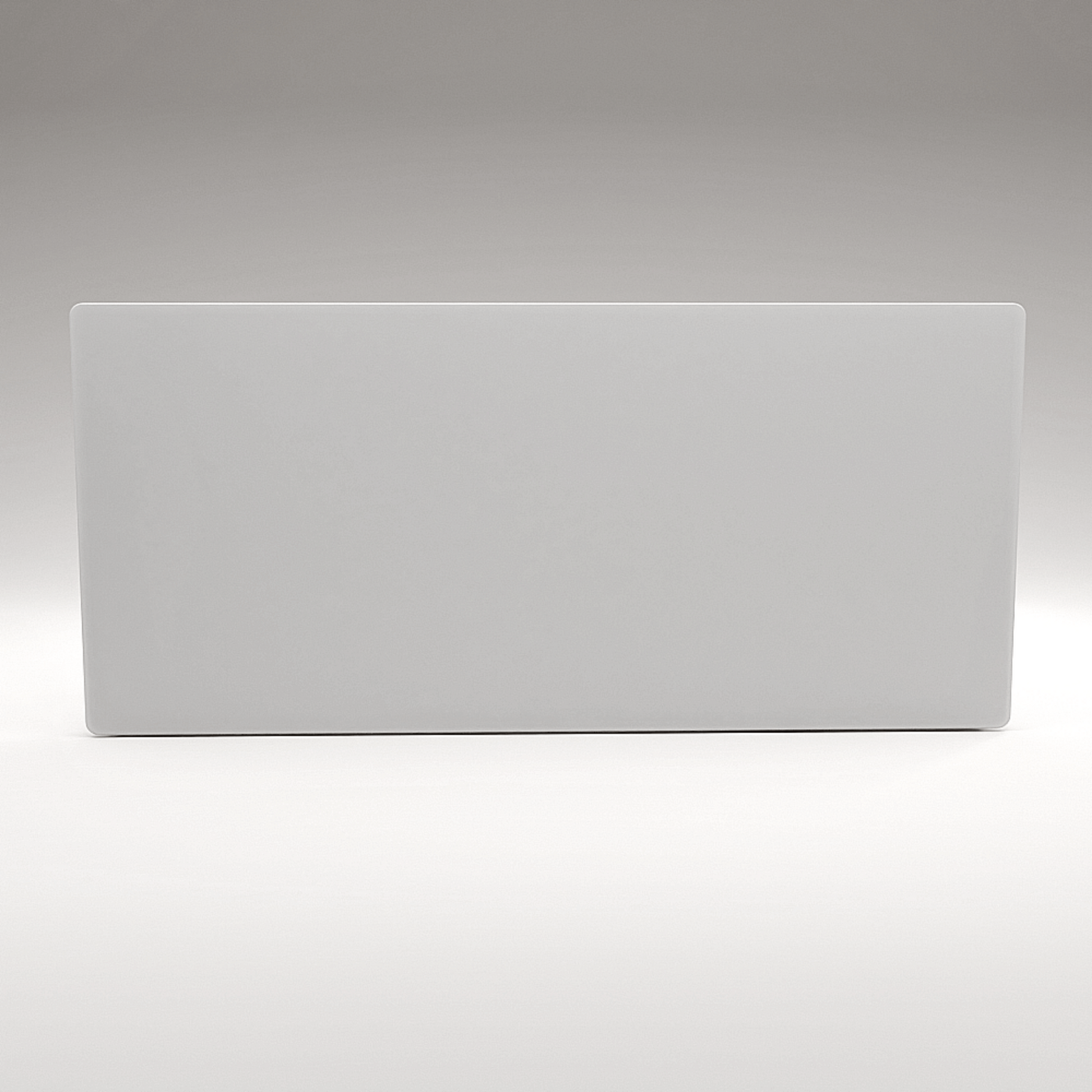 ZenSwiss Deluxe Infrarotpanel in weiss mat mit 550W Heizleistung, 54 cm x 118 cm, für Deckenmontage.