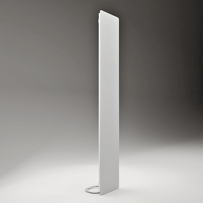 ZenSwiss Deluxe Infrarotpanel in Matt Weiss, 30 x 170 cm, an der Decke montiert, elegantes Design.