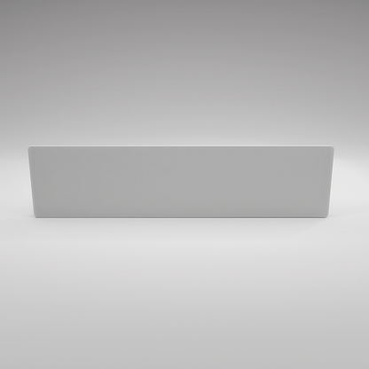 ZenSwiss Niedrigenergie-Infrarotheizung 280W, elegantes Design in matt weiss, 30 x 120 cm, Wandmontage.