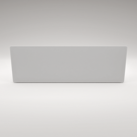 Elegante ZenSwiss Infrarotheizung 390W in Matt Weiss, 40x120 cm, geeignet für Wand- und Deckenmontage.